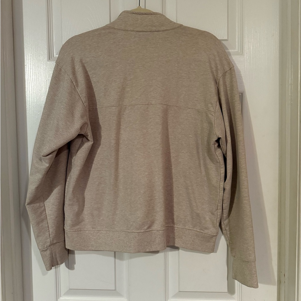 Patagonia Light Tan Oatmeal Natural Quarter-Zip Sweatshirt Pullover - Picture 5 of 6